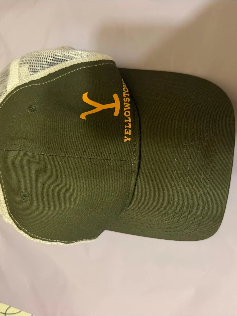 Grey Yellowstone baseball cap